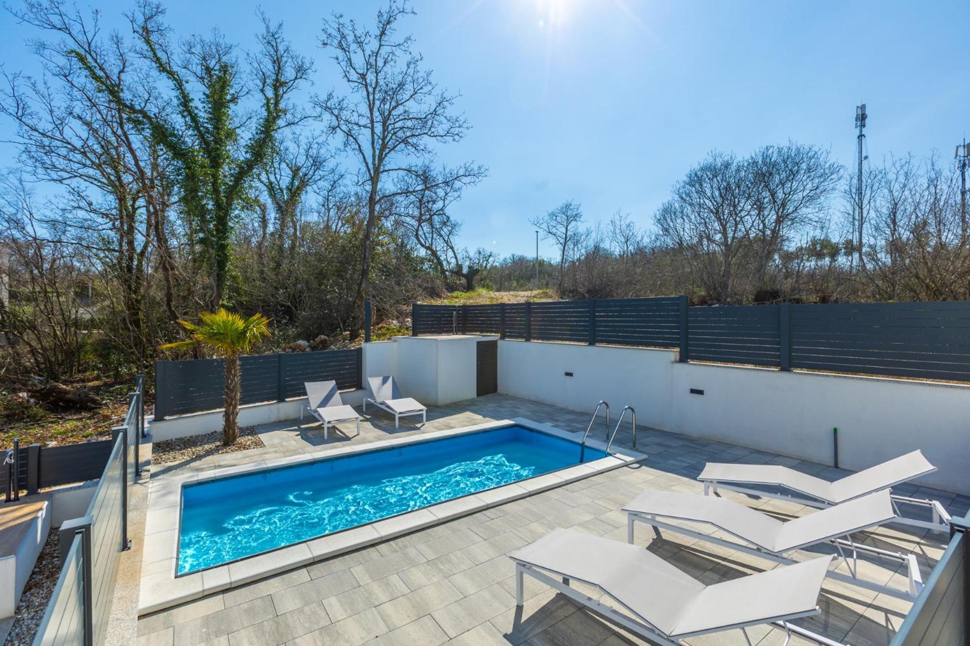 Aura Malinska - Private Pool Apartment